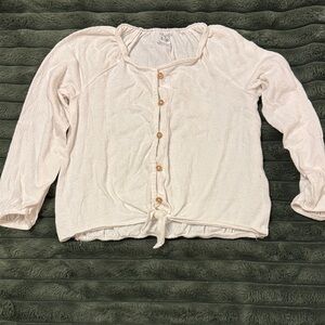 Carter's Cream Button-Up Kids Blouse